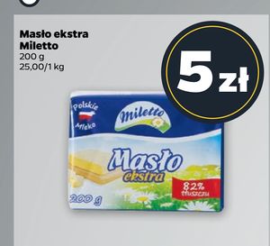 Masło ekstra Miletto