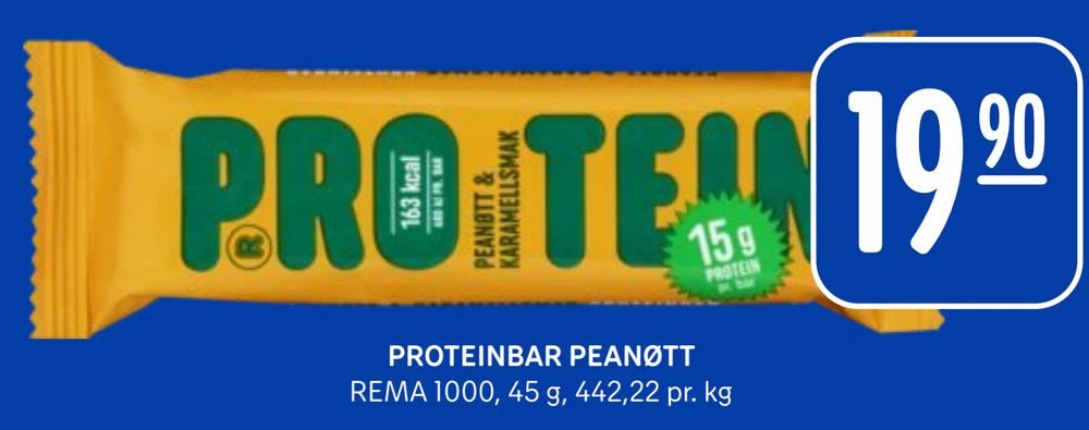 Proteinbar Peanøtt