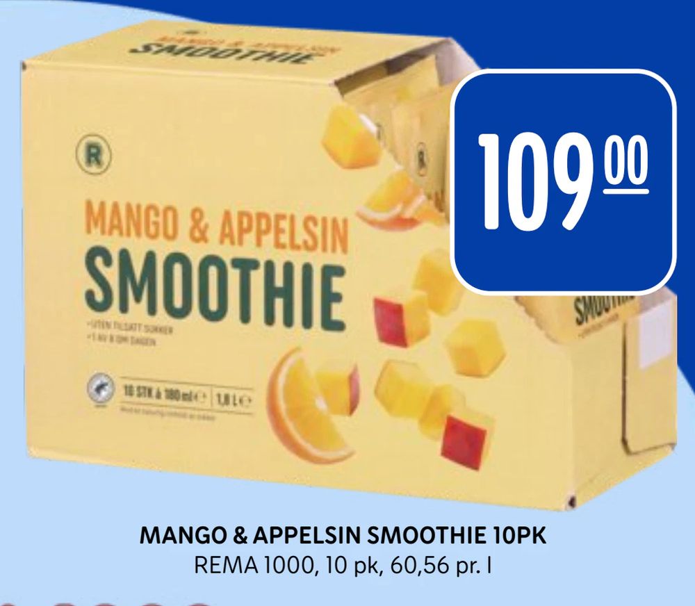 Mango & Appelsin Smoothie 10Pk