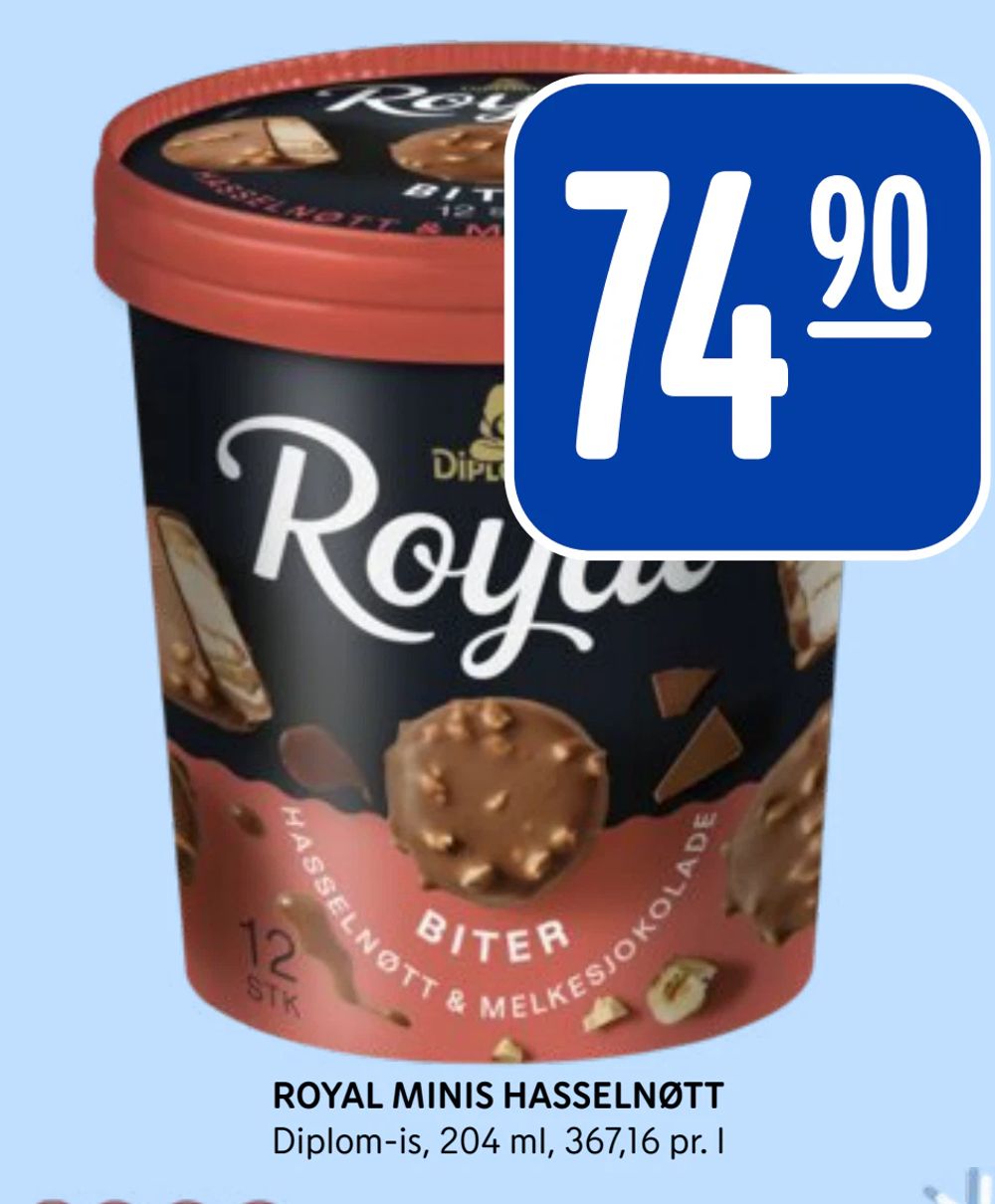 Royal Minis Hasselnøtt