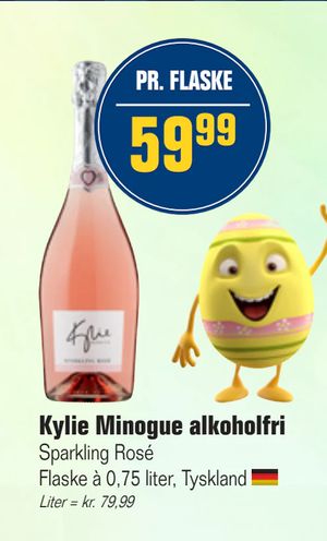 Kylie Minogue alkoholfri