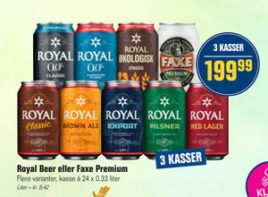 Royal Beer eller Faxe Premium
