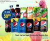 Pepsi, 7up Zero Sugar, Mirinda eller Mountain Dew
