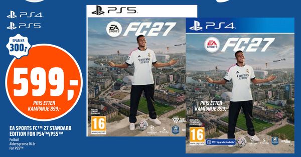 EA SPORTS FC™ 27 STANDARD EDITION FOR PS4™/PS5™ Fotball Aldersgrense 16 år For PS5™