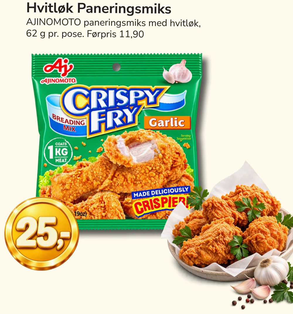 Hvitløk Paneringsmiks