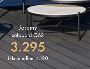 Jeremy sofabord Ø62