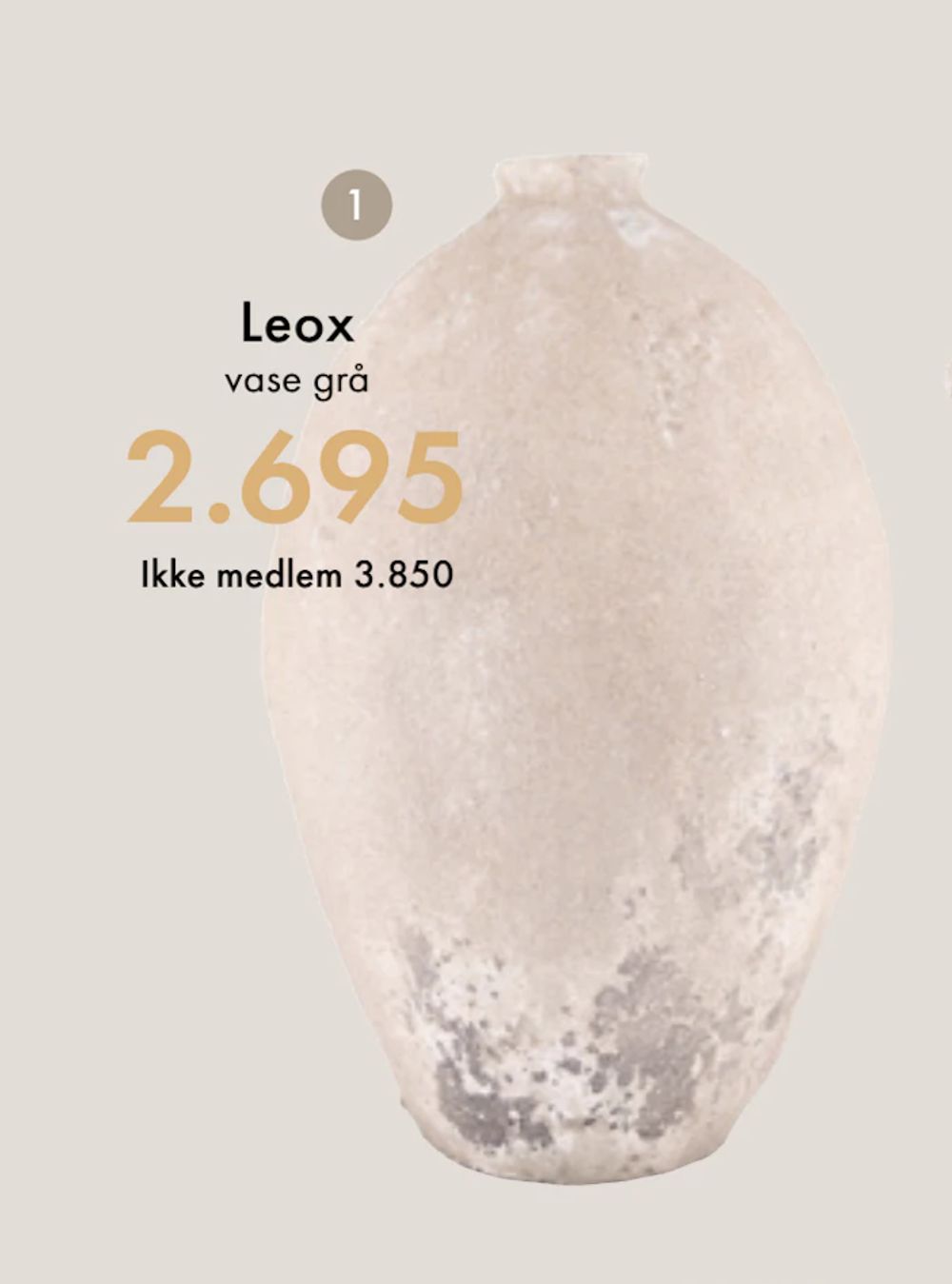 Tilbud på Leox vase fra Fagmøbler til 3 850 kr