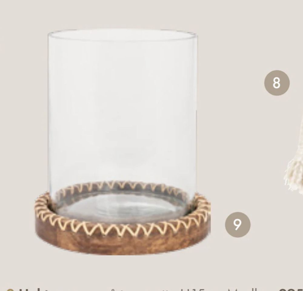 Tilbud på Lama lyslykt  Bardolino glass fra Fagmøbler til 610 kr