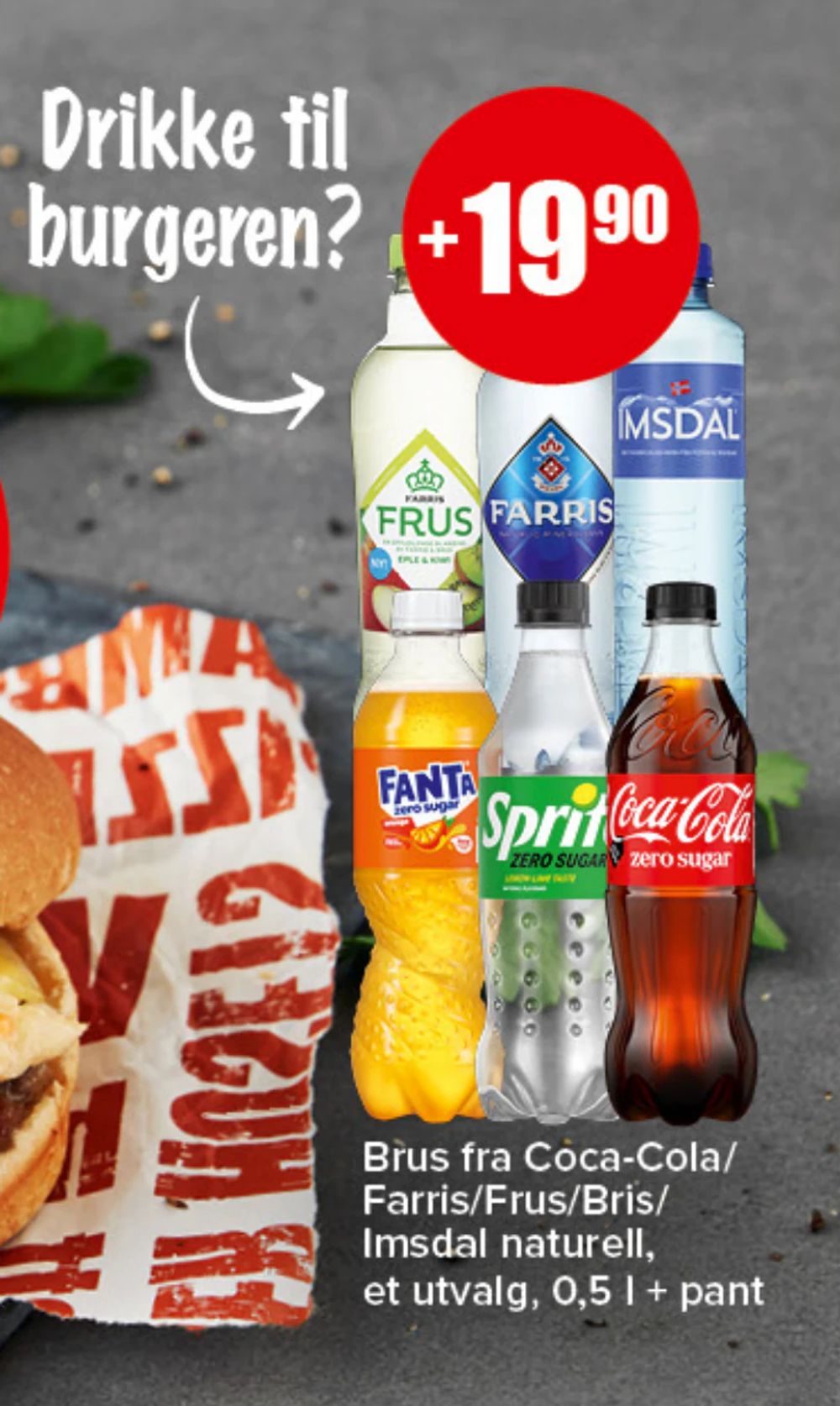 Brus fra Coca-Cola/Farris/Frus/Bris/Imsdal naturell