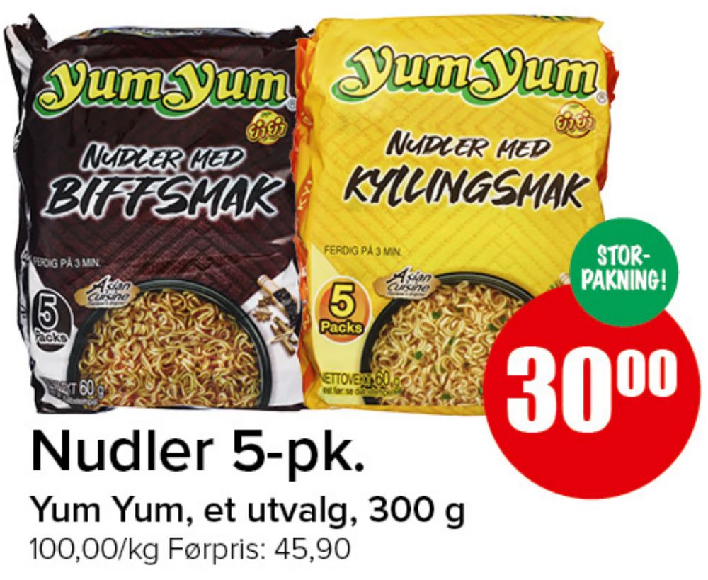 Nudler 5-pk