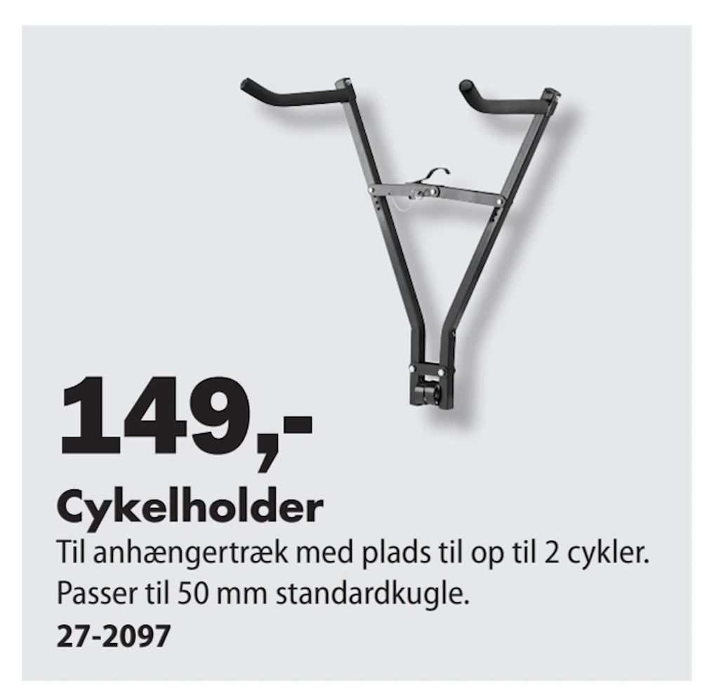 Tilbud på Cykelholder fra Biltema til 149 kr.