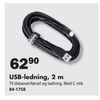 USB-ledning, 2 m
