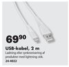 USB-kabel, 2 m