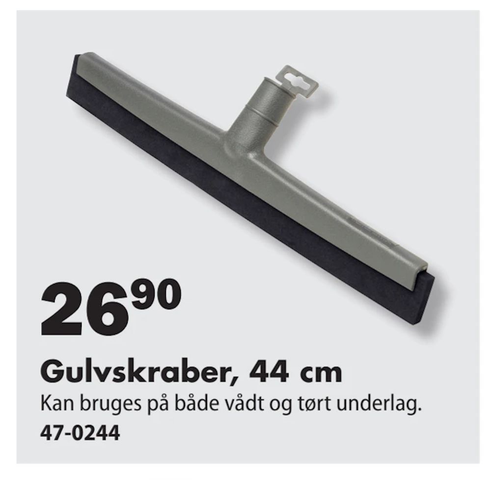 Tilbud på Gulvskraber, 44 cm fra Biltema til 26,90 kr.