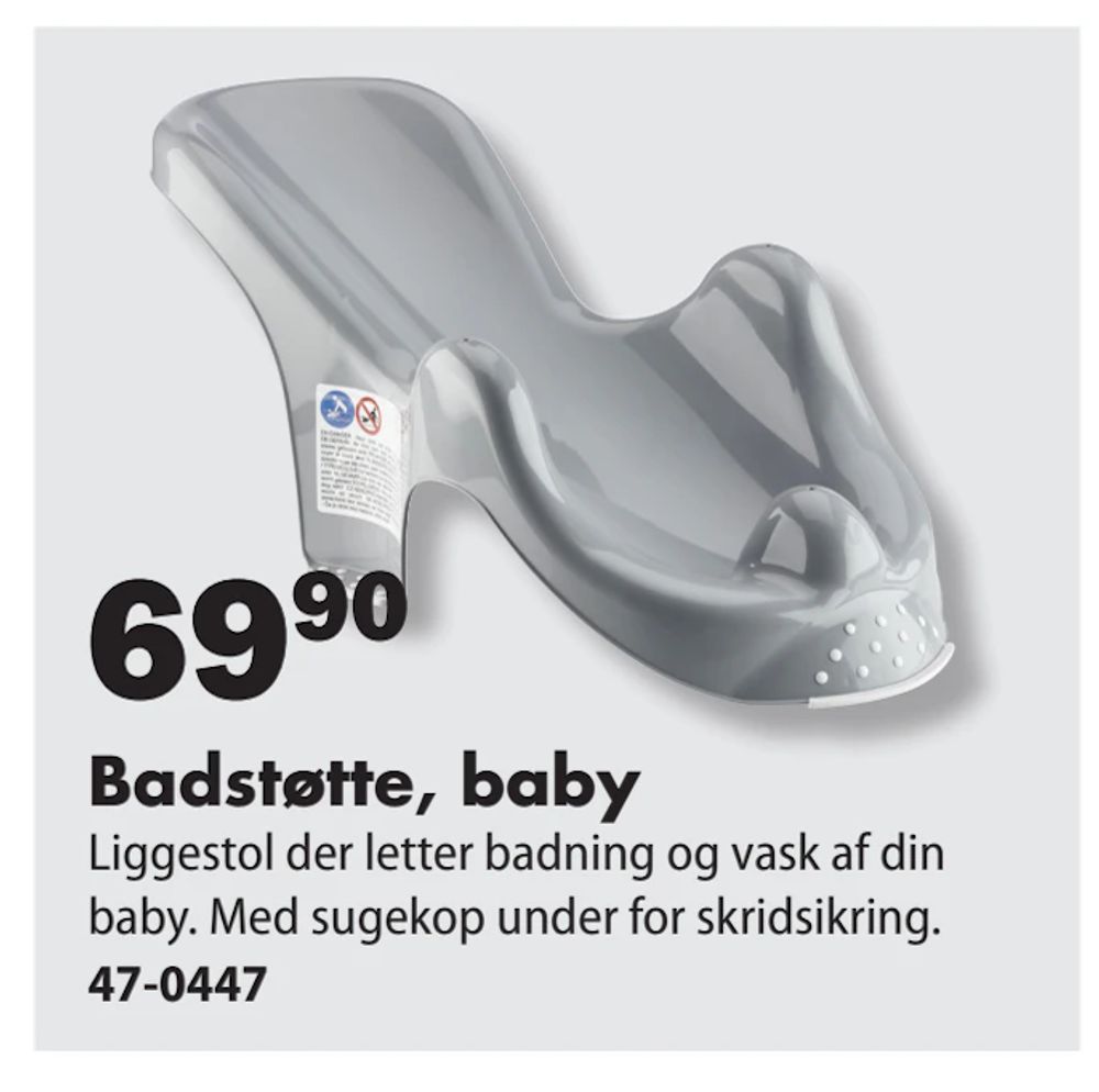 Tilbud på Badstøtte, baby fra Biltema til 69,90 kr.