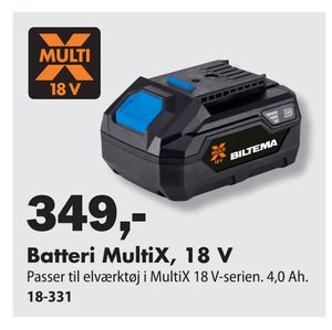 Batteri MultiX, 18 V
