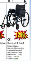 Kørestol 2-i-1