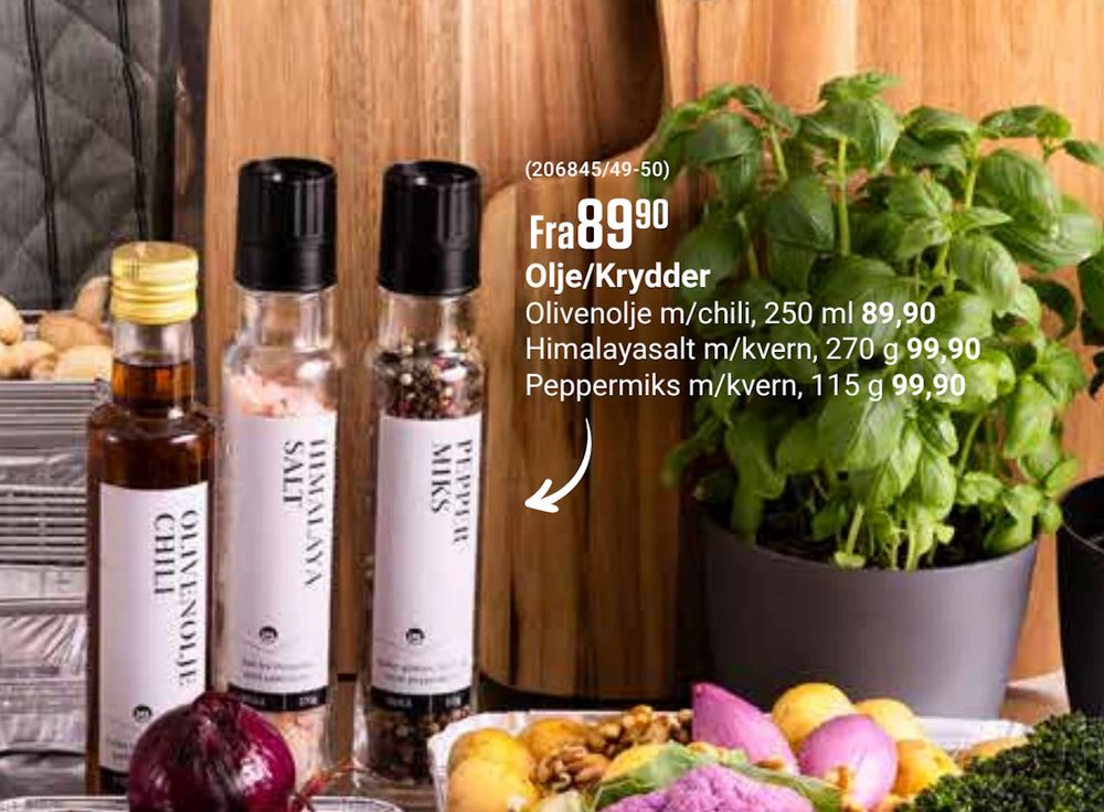 Tilbud på Olje/Krydder fra Europris til 89,90 kr