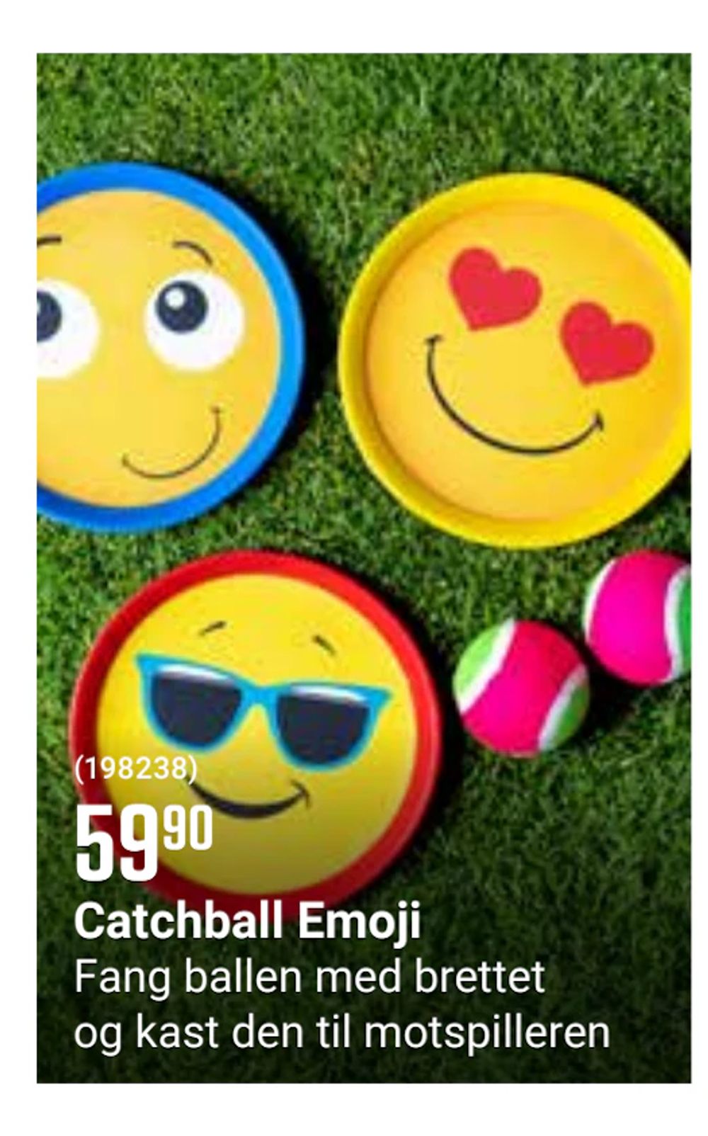 Tilbud på Catchball Emoji fra Europris til 59,90 kr