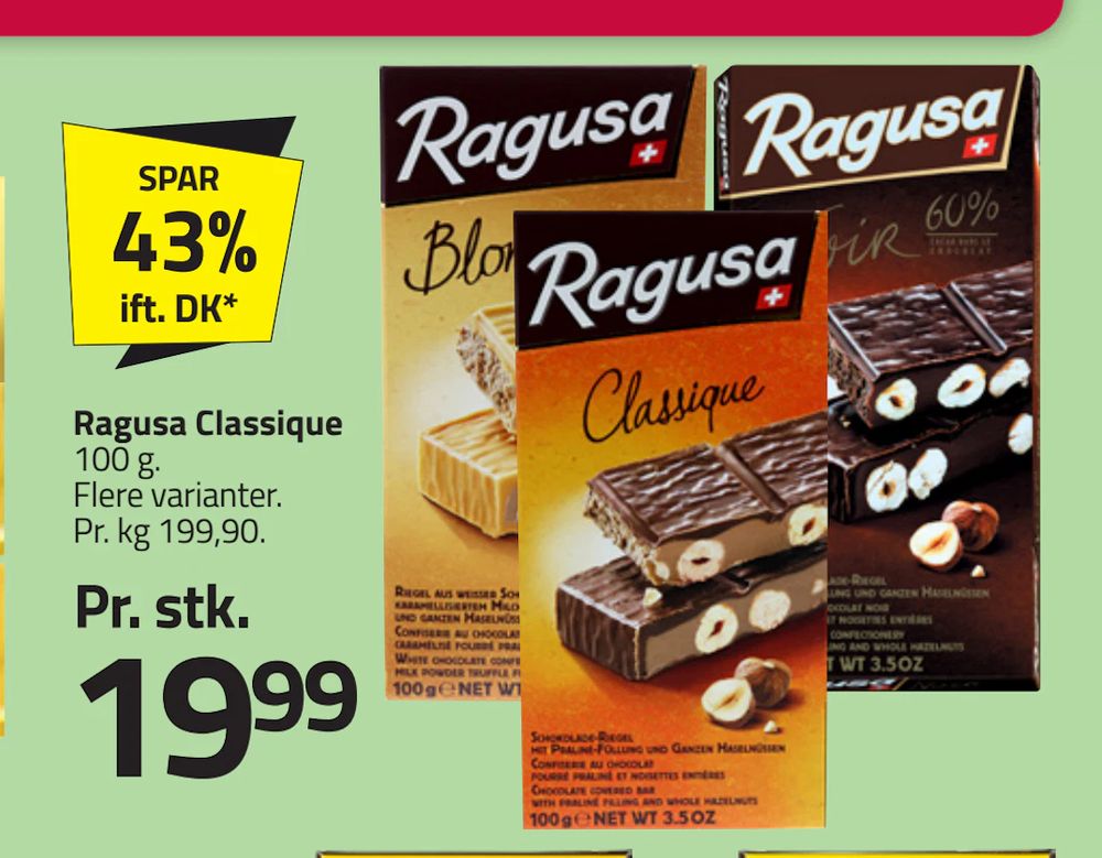 Tilbud på Ragusa Classique fra Fleggaard til 19,99 kr.