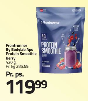 Frontrunner By Bodylab Aps Protein Smoothie Berry