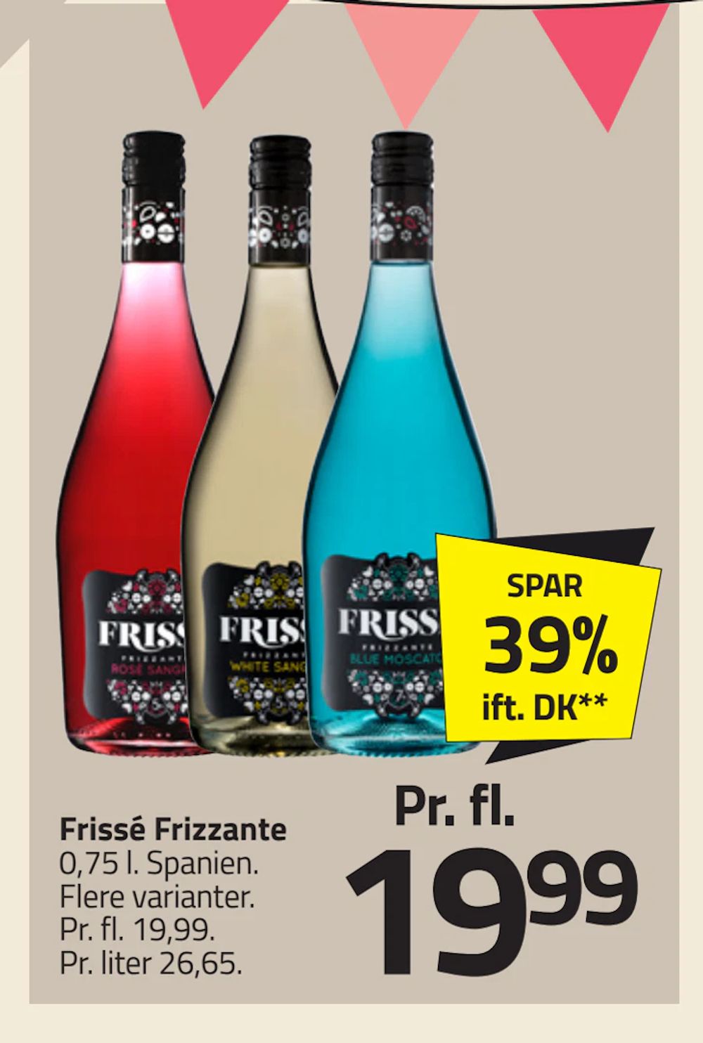 Tilbud på Frissé Frizzante fra Fleggaard til 19,99 kr.