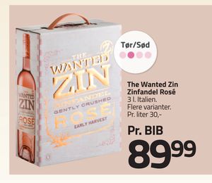 The Wanted Zin Zinfandel Rosé