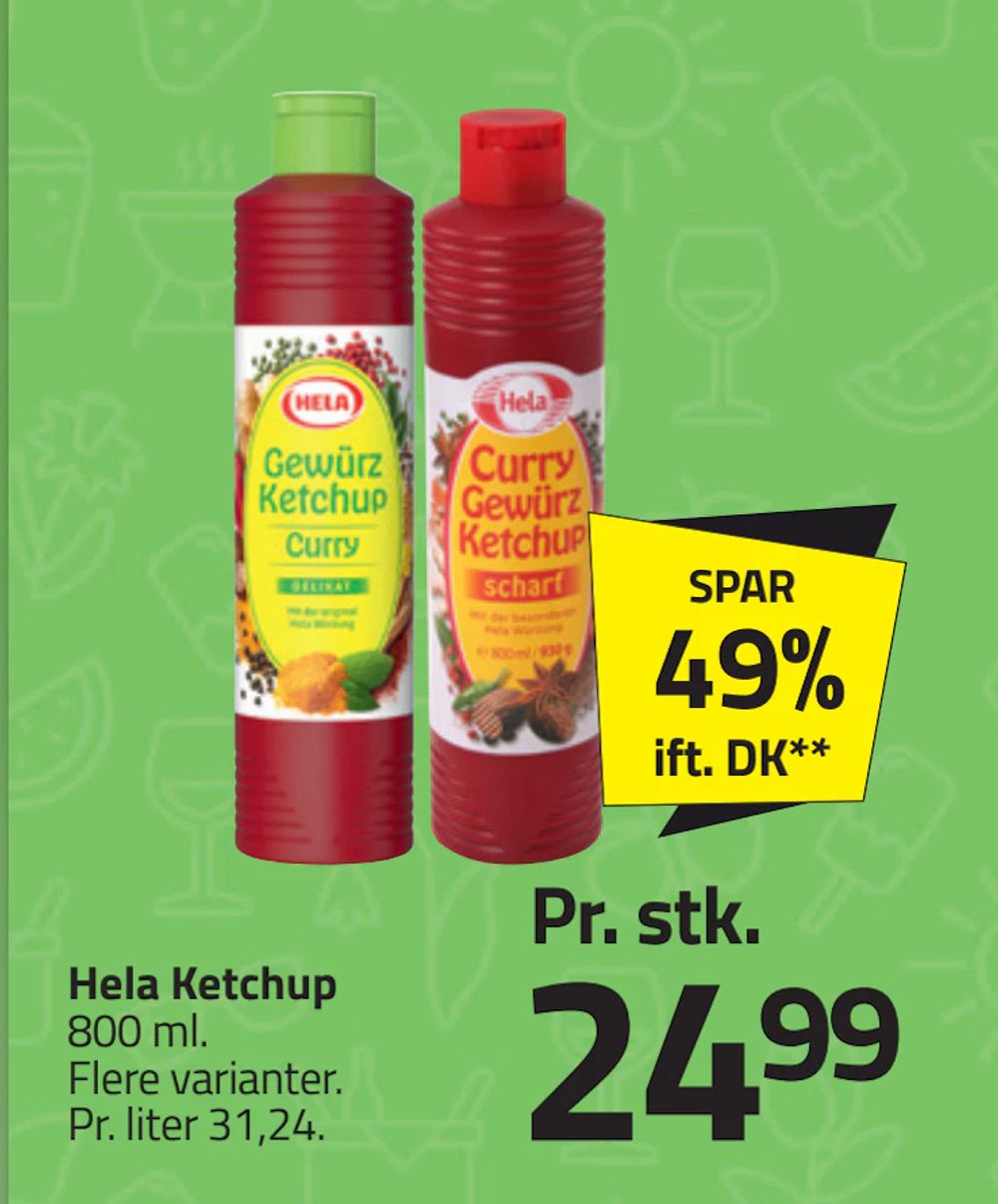 Tilbud på Hela Ketchup fra Fleggaard til 24,99 kr.