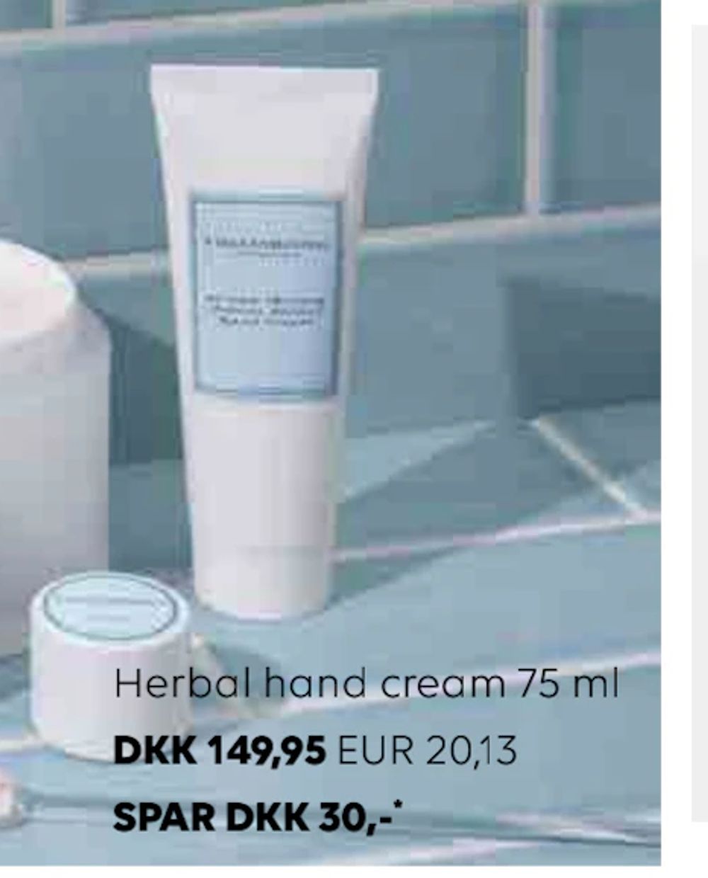 Erbjudanden på Herbal hand cream 75 ml från Scandlines Travel Shop för 20,13 €