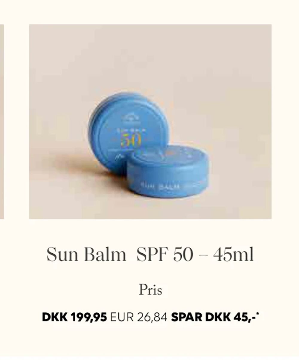 Erbjudanden på Sun Balm SPF 50 – 45ml från Scandlines Travel Shop för 26,84 €