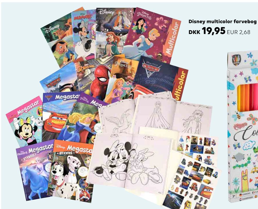 Erbjudanden på Disney multicolor farvebog från Scandlines Travel Shop för 2,68 €