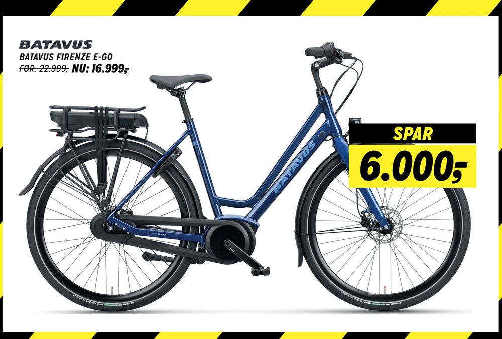 Tilbud på BATAVUS FIRENZE E-GO fra Fri BikeShop til 16.999 kr.