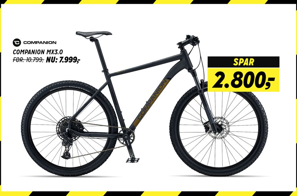 Tilbud på COMPANION MX3.0 fra Fri BikeShop til 7.999 kr.