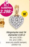 Hängsmycke med 34 diamanter 0,06 ct