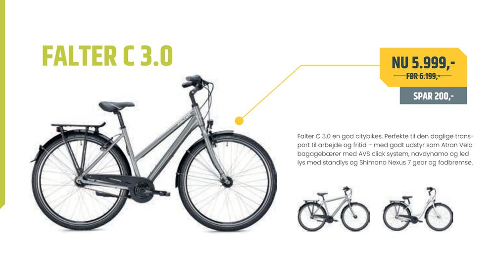 Tilbud på FALTER C 3.0 fra Bike&Co til 5.999 kr.