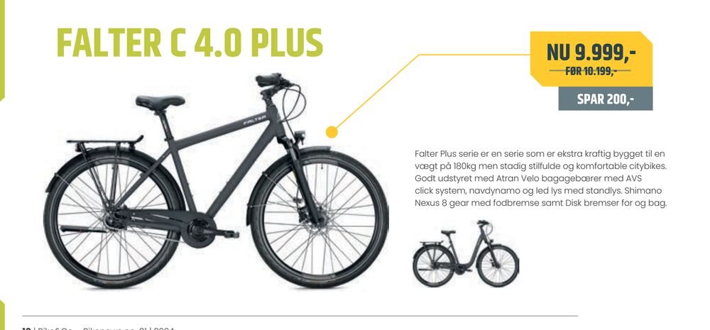 Tilbud på FALTER C 4.0 PLUS fra Bike&Co til 9.999 kr.