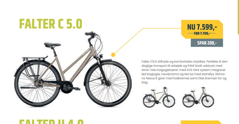 Tilbud på FALTER C 5.0 fra Bike&Co til 7.599 kr.