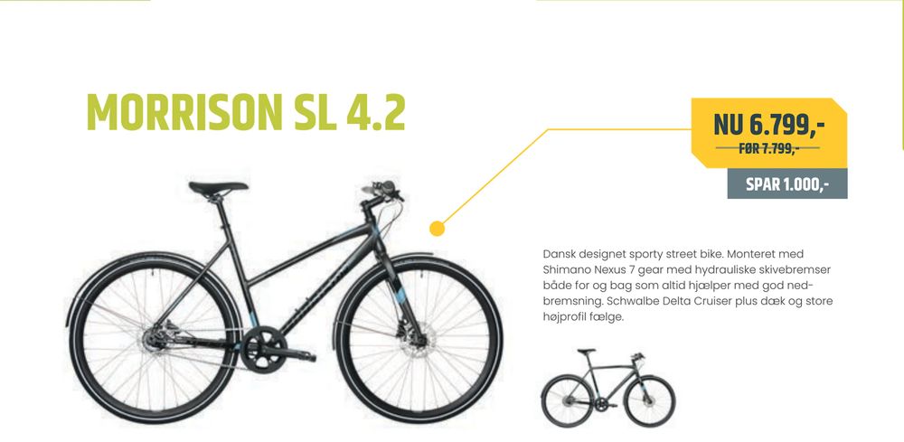 Tilbud på MORRISON SL 4.2 fra Bike&Co til 6.799 kr.