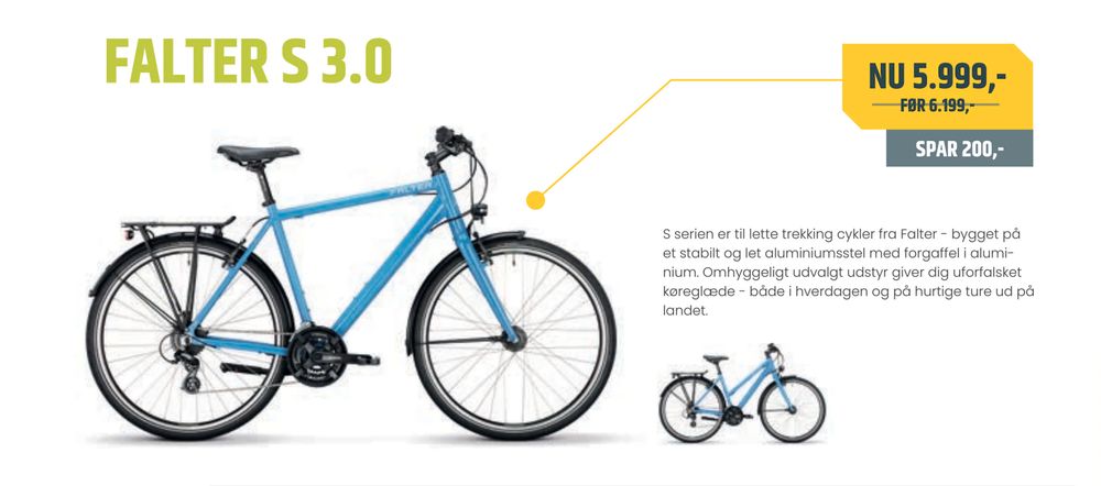 Tilbud på FALTER S 3.0 fra Bike&Co til 5.999 kr.