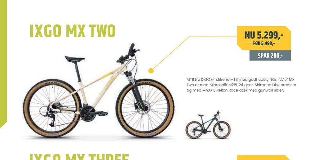 Tilbud på IXGO MX TWO fra Bike&Co til 5.299 kr.