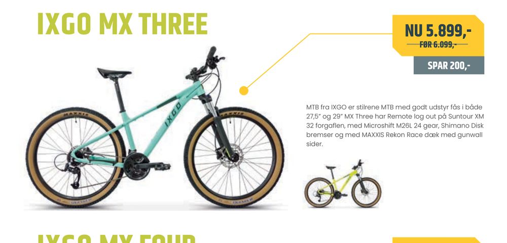 Tilbud på IXGO MX THREE fra Bike&Co til 5.899 kr.