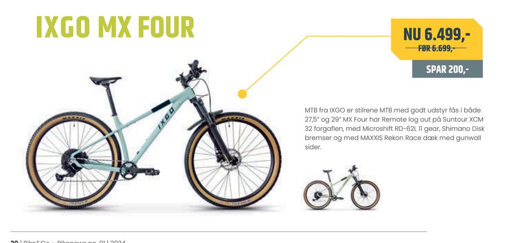 Tilbud på IXGO MX FOUR fra Bike&Co til 6.499 kr.
