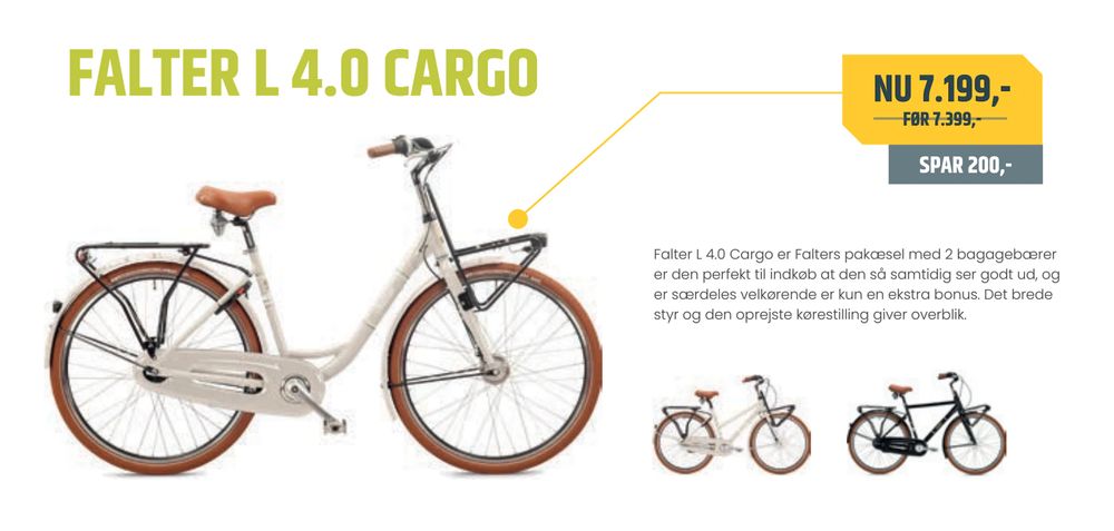 Tilbud på FALTER L 4.0 CARGO fra Bike&Co til 7.199 kr.