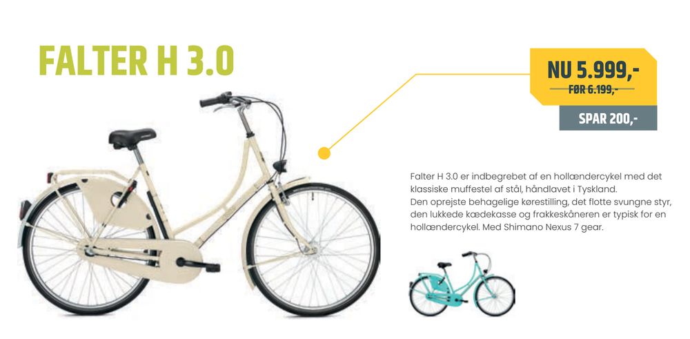 Tilbud på FALTER H 3.0 fra Bike&Co til 5.999 kr.