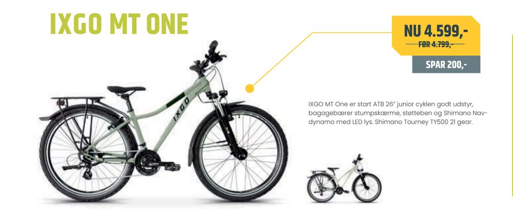 Tilbud på IXGO MT ONE fra Bike&Co til 4.599 kr.