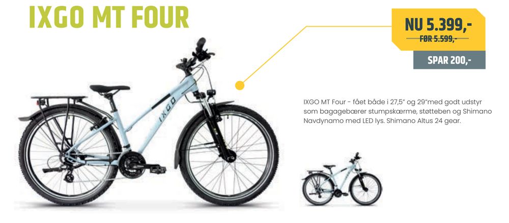 Tilbud på IXGO MT FOUR fra Bike&Co til 5.399 kr.
