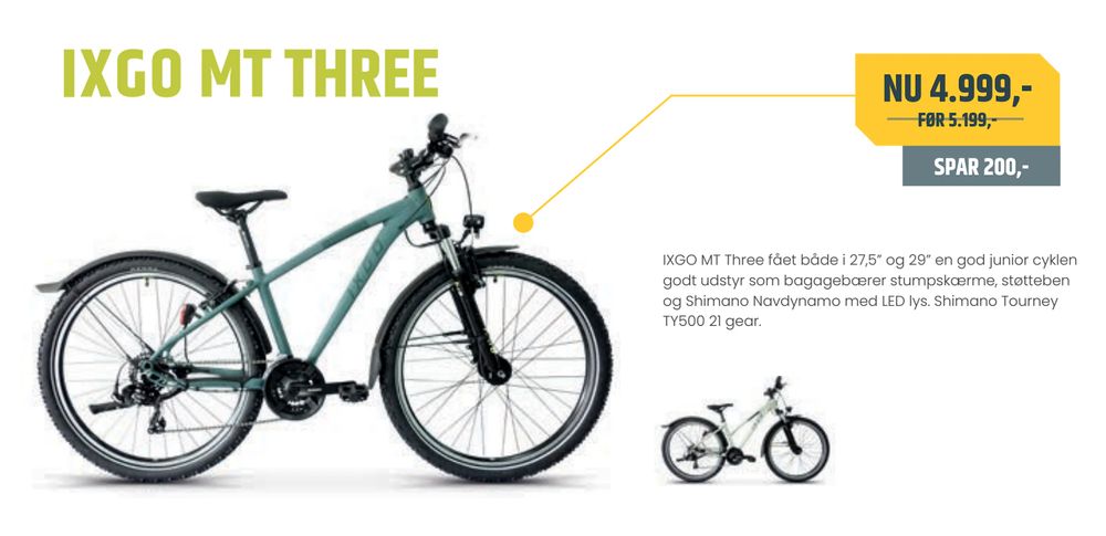 Tilbud på IXGO MT THREE fra Bike&Co til 4.999 kr.