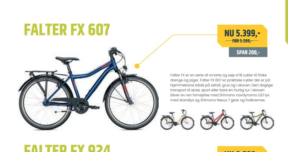 Tilbud på FALTER FX 607 fra Bike&Co til 5.399 kr.