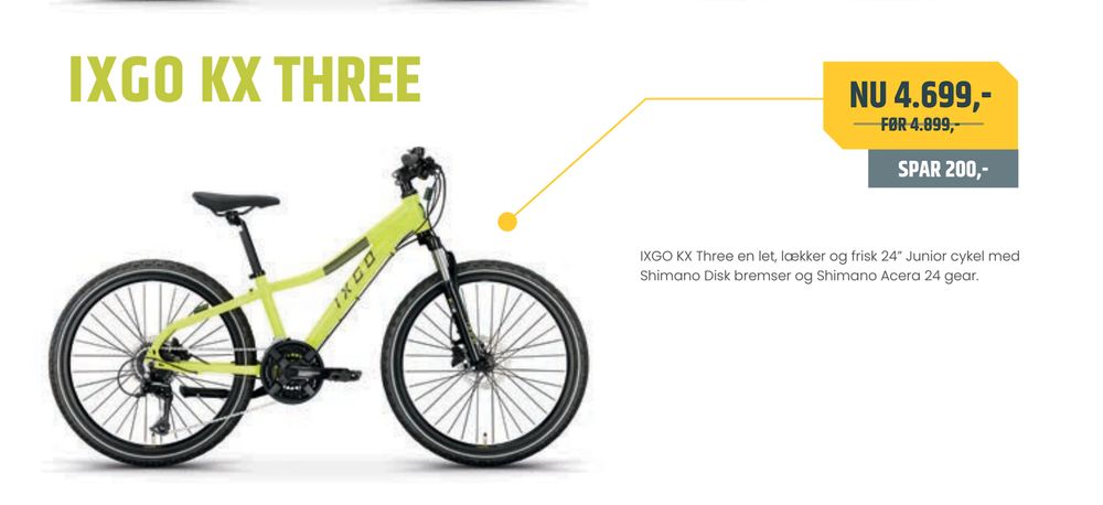 Tilbud på IXGO KX THREE fra Bike&Co til 4.699 kr.