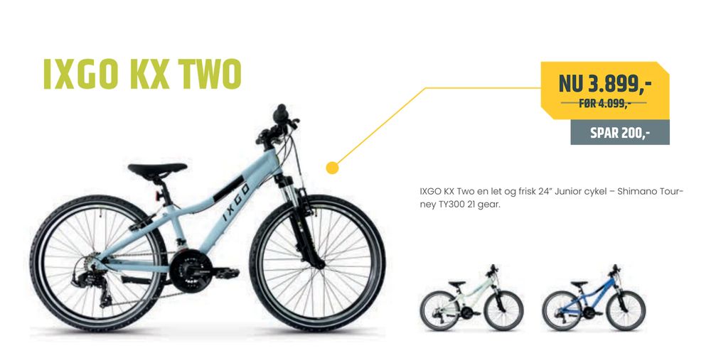 Tilbud på IXGO KX TWO fra Bike&Co til 3.899 kr.